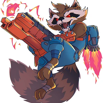 Artwork thumbnail, Marvel Rivals Rocket Raccoon by opefultinen