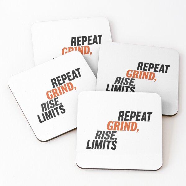 Item preview, Rise Grind Repeat – Gym Workout Hustle Mindset Motivational Typography Design designed and sold by Vibe-Vary.