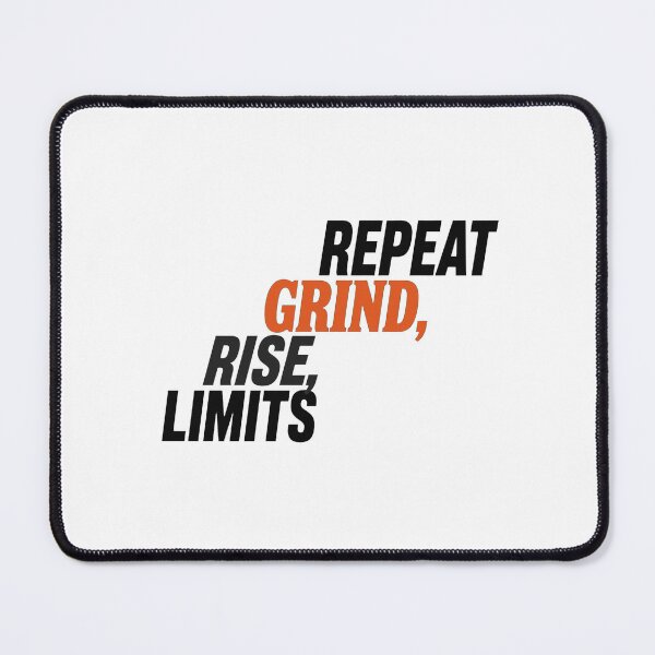 Item preview, Rise Grind Repeat – Gym Workout Hustle Mindset Motivational Typography Design designed and sold by Vibe-Vary.