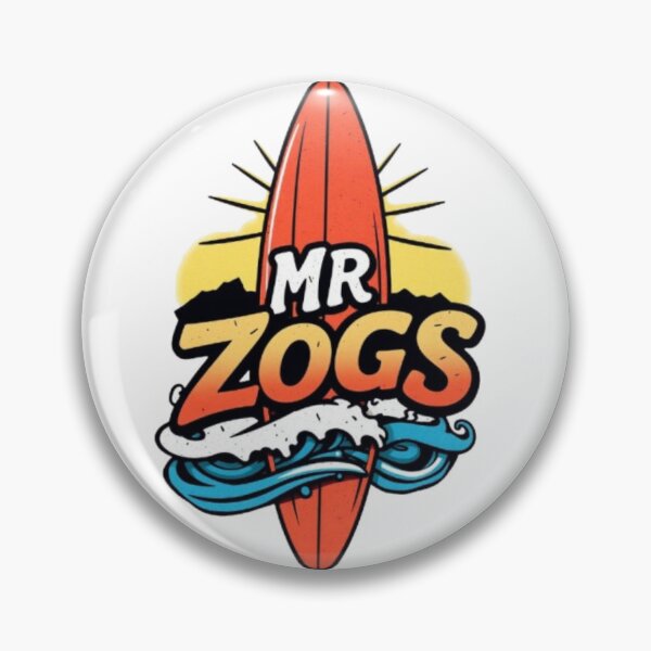 Item preview, Mr Zogs Retro Sunrise Surfboard Art | Vintage Beach Badge designed and sold by MystiColo.