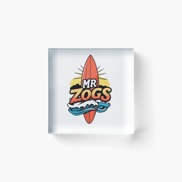 Item preview, Mr Zogs Retro Sunrise Surfboard Art | Vintage Beach Badge designed and sold by MystiColo.
