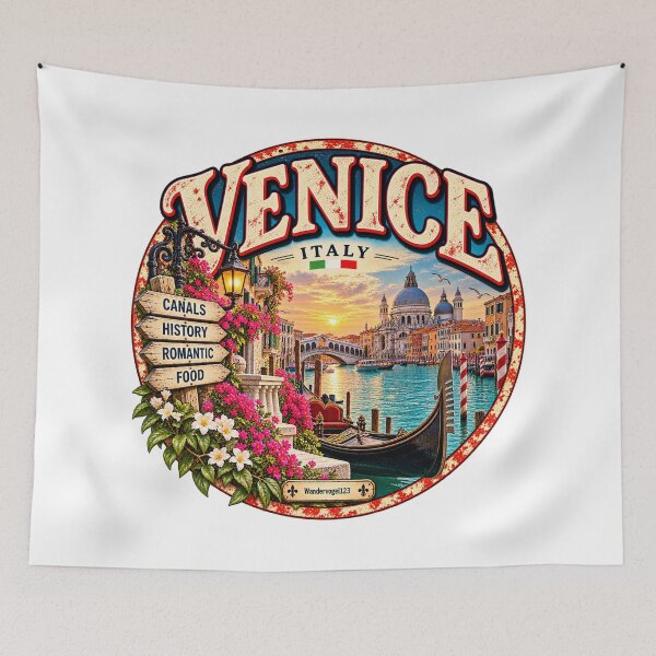 Item preview, Venice, Italy – Gondolas, Canals, Romance & Dolce Vita designed and sold by Wandervogel123.