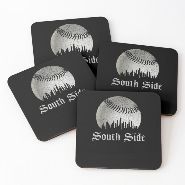Item preview, Chicago South Side Vintage Baseball Skyline designed and sold by HadyaNasri.