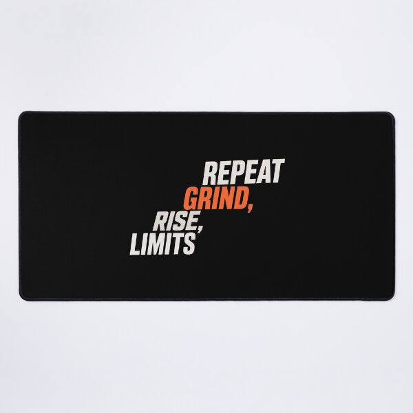 Item preview, Repeat Grind Rise Limits – High Energy Gym Workout Motivational Typography Design designed and sold by Vibe-Vary.
