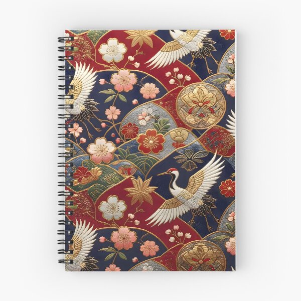 Item preview, Japanese Crane Blossom Pattern designed and sold by Sybille-Yates.