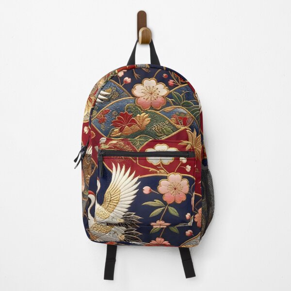 Item preview, Japanese Crane Blossom Pattern designed and sold by Sybille-Yates.