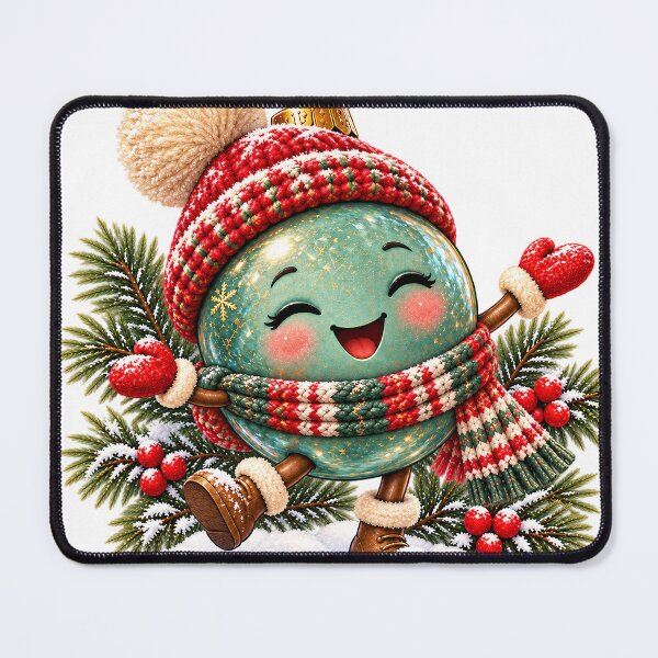 Item preview, Green Christmas Bauble - Jolly Christmas Winter Dance designed and sold by DoreenGehrkeArt.