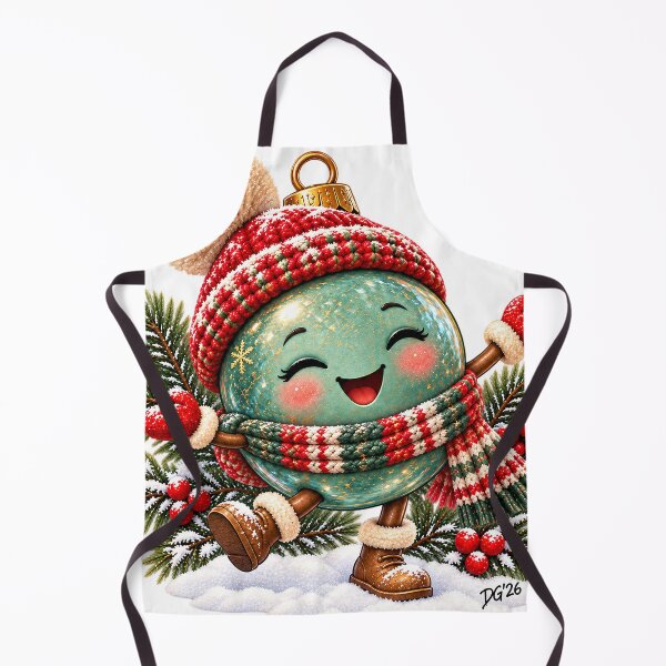 Item preview, Green Christmas Bauble - Jolly Christmas Winter Dance designed and sold by DoreenGehrkeArt.