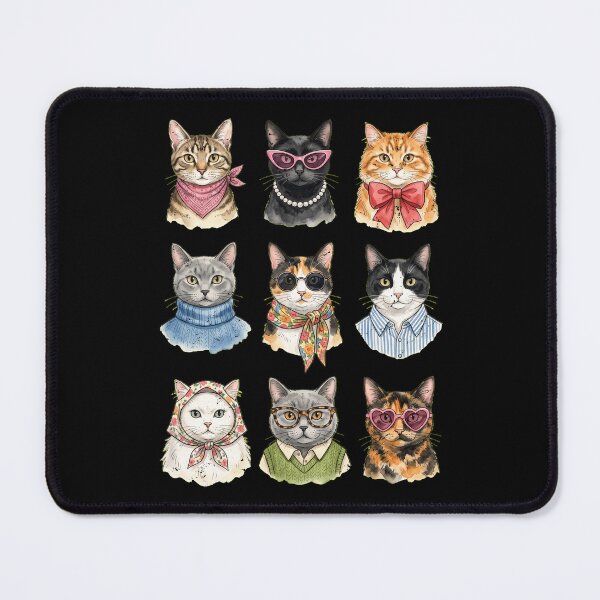 Item preview, Stylish Fashion Cats designed and sold by dudelinart.