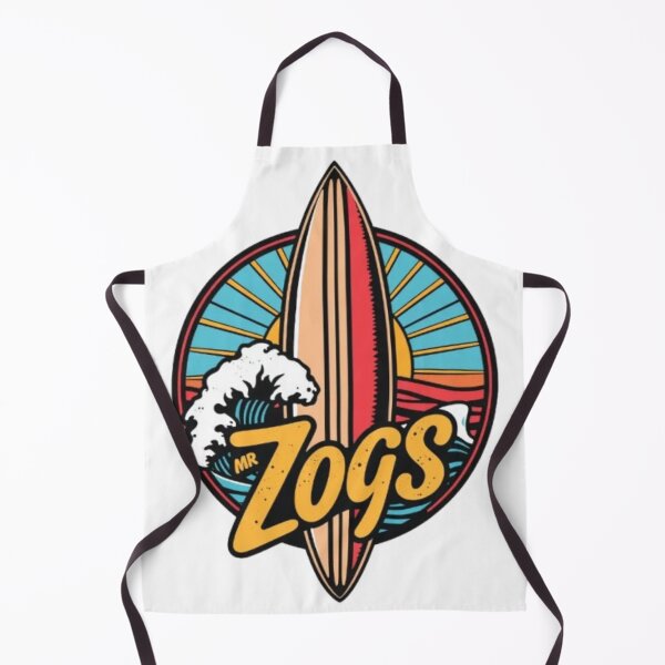 Item preview, Mr Zogs Circular Retro Surfboard and Wave | Vintage Surf Emblem designed and sold by MystiColo.
