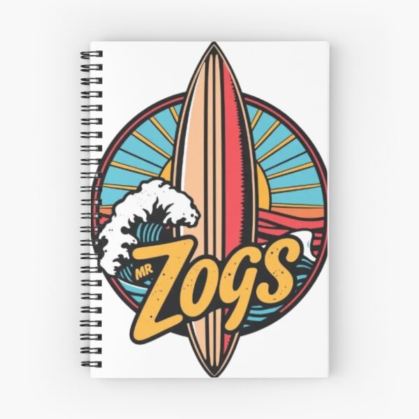Item preview, Mr Zogs Circular Retro Surfboard and Wave | Vintage Surf Emblem designed and sold by MystiColo.