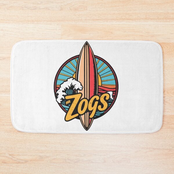 Item preview, Mr Zogs Circular Retro Surfboard and Wave | Vintage Surf Emblem designed and sold by MystiColo.