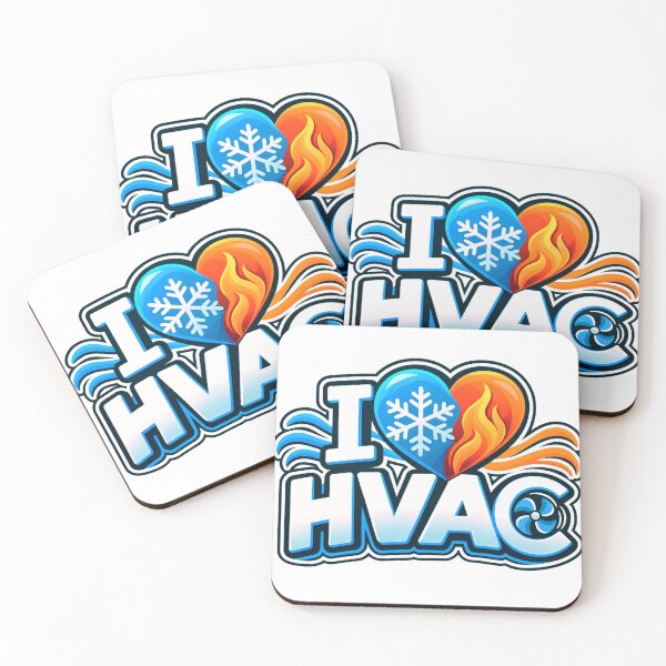 Item preview, I Love HVAC Heating and Cooling Technician Design designed and sold by RDproject.