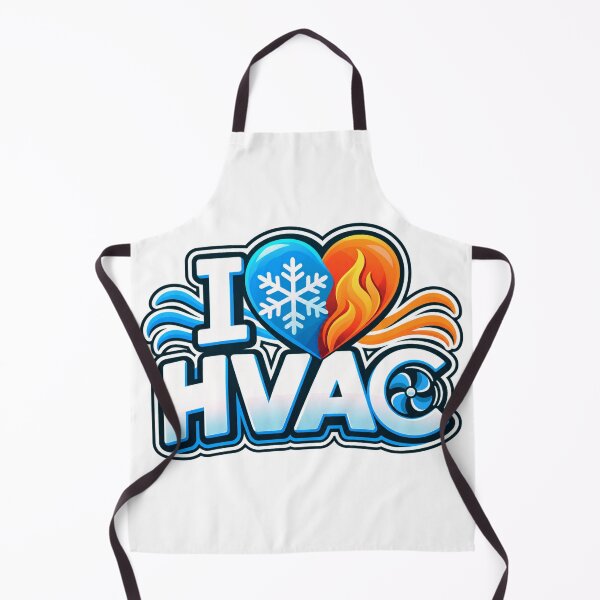 Item preview, I Love HVAC Heating and Cooling Technician Design designed and sold by RDproject.