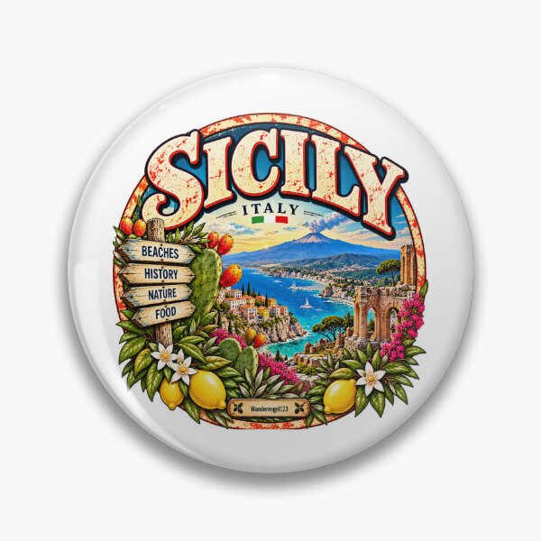 Aperçu de l'œuvre Sicile, Italie – Le volcan Etna, la mer Méditerranée et la Dolce Vita créée et vendue par Wandervogel123.