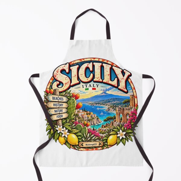 Item preview, Sicilia, Italia – Volcán Etna, Mar Mediterráneo y Dolce Vita designed and sold by Wandervogel123.