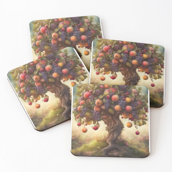 Item preview, Fruit Tree Harvest Illustration designed and sold by pinkal.