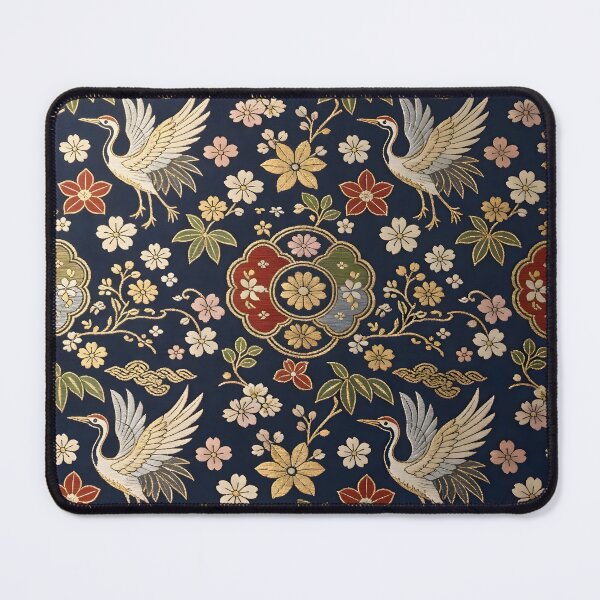 Item preview, Japanese Crane Blossom Pattern designed and sold by Sybille-Yates.