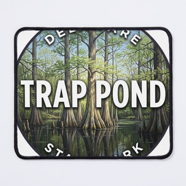 Item preview, Trap Pond State Park Delaware Spring Green Round Badge Sticker designed and sold by DetourDgn.