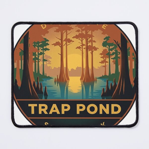 Item preview, Trap Pond State Park Delaware Retro Cypress Vintage Badge Sticker designed and sold by DetourDgn.