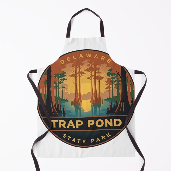 Item preview, Trap Pond State Park Delaware Retro Cypress Vintage Badge Sticker designed and sold by DetourDgn.