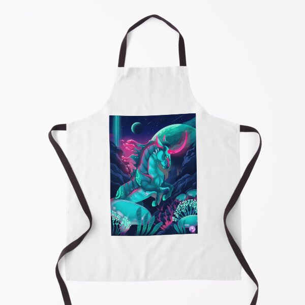 Item preview, Neon Space Unicorn in Alien Landscape designed and sold by lcnsdjstrtrystd.