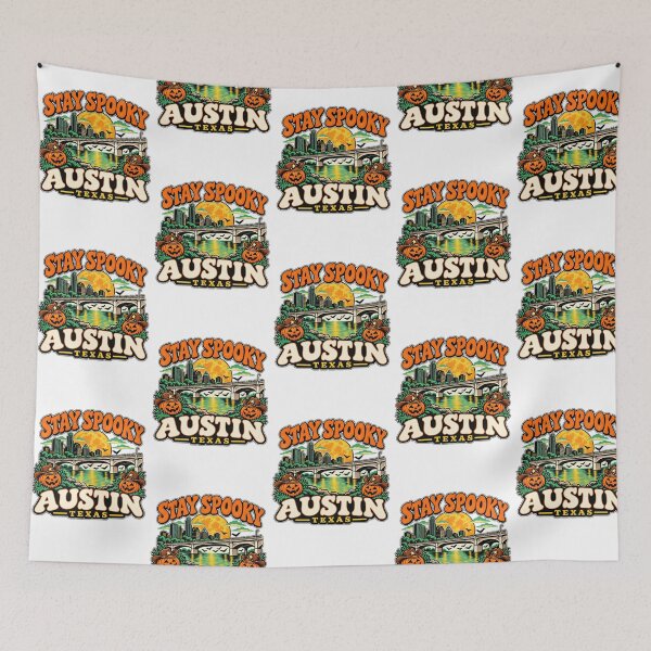 Item preview, Halloween Cowboy Pumpkin Congress Bridge Austin Skyline designed and sold by EdenChampl.