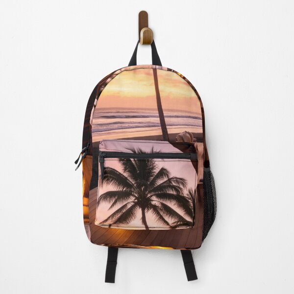 Item preview, Tropical Sunset Retreat - Luxury Beachfront Resort Art designed and sold by nhk999.