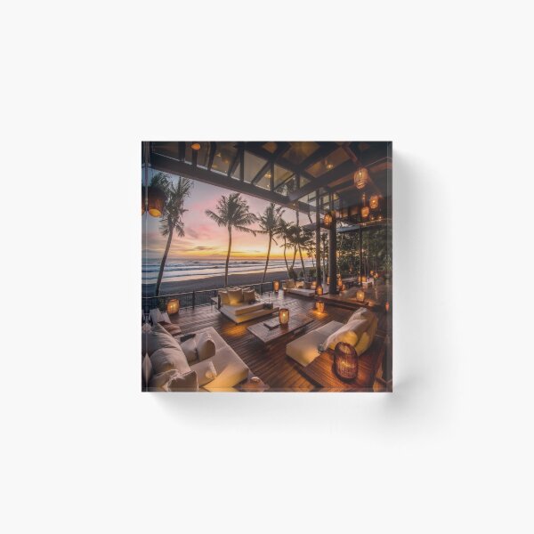 Item preview, Golden Hour Paradise - Tropical Oceanfront Luxury Escape designed and sold by nhk999.