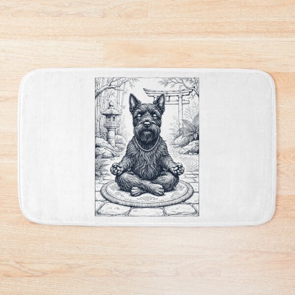 Item preview, Vintage Scottish Terrier Yoga Poses Funny Meditation Dog Mom Lover designed and sold by dian-rody-crest.