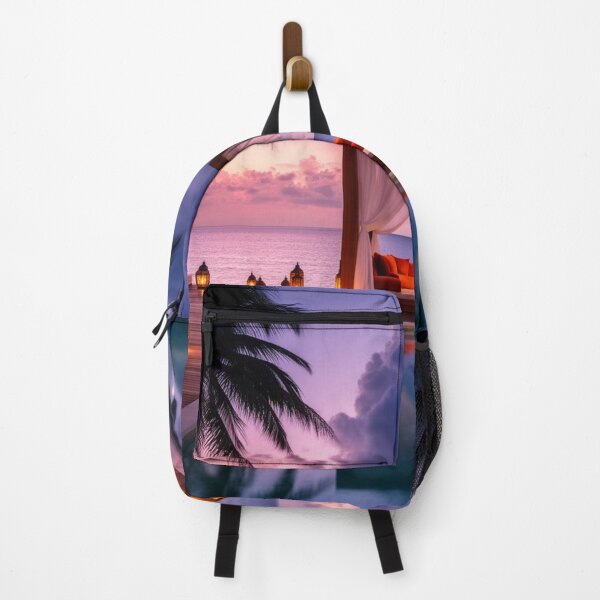Item preview, Twilight Oasis - Tropical Infinity Pool Paradise Art designed and sold by nhk999.