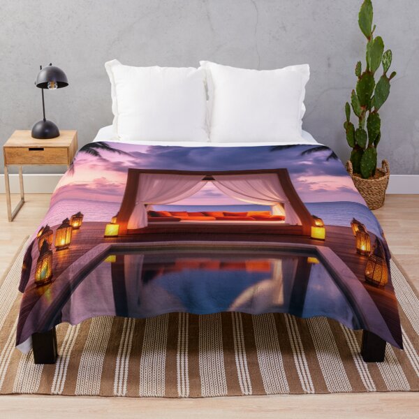 Item preview, Twilight Oasis - Tropical Infinity Pool Paradise Art designed and sold by nhk999.