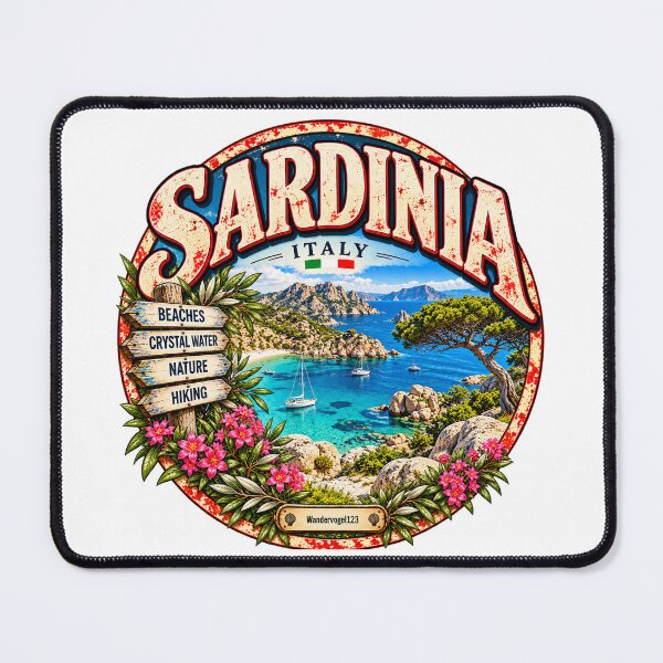 Item preview, Sardinia, Italy – Dream beaches, turquoise sea & nature designed and sold by Wandervogel123.