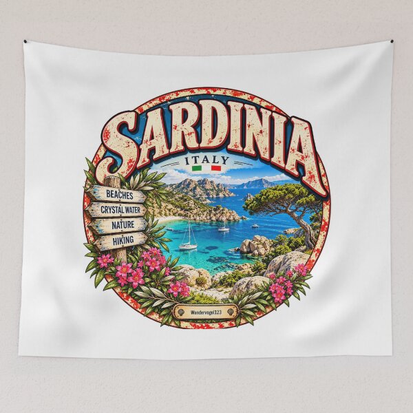 Item preview, Sardinia, Italy – Dream beaches, turquoise sea & nature designed and sold by Wandervogel123.