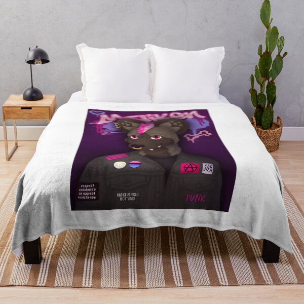 Item preview, Punk Hyena Portrait with Graffiti Background designed and sold by lcnsdjstrtrystd.