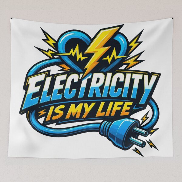Item preview, Electricity Is My Life Electrician - Power and Electricity designed and sold by RDproject.