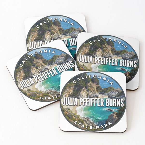 Item preview, Julia Pfeiffer Burns State Park California Turquoise Cove Round Badge Sticker designed and sold by DetourDgn.