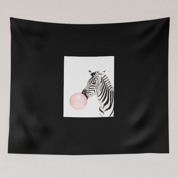 Item preview, Zebra-Print-Bubble-Gum-Nursery-Art-Zebra-Wall-Art-Animal-Kids-Room-Modern-Art-Wall-Decor designed and sold by KeylaFloyd.