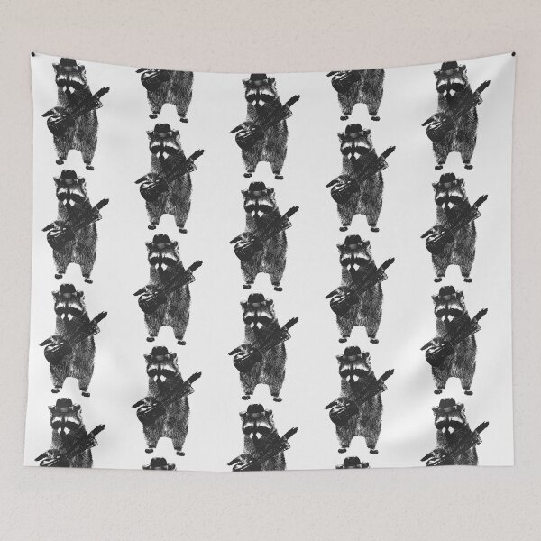 Item preview, Raccoon Wielding Ukulele designed and sold by aguilaloice.