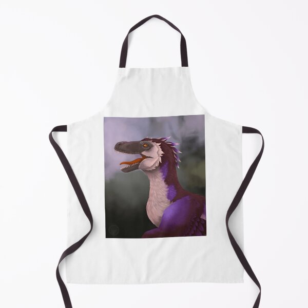 Item preview, Profile of a Feathered Dinosaur with Purple Plumage designed and sold by lcnsdjstrtrystd.