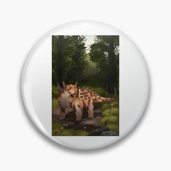 Item preview, Armored Ankylosaurus in Forest Clearing designed and sold by lcnsdjstrtrystd.