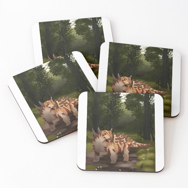 Item preview, Armored Ankylosaurus in Forest Clearing designed and sold by lcnsdjstrtrystd.