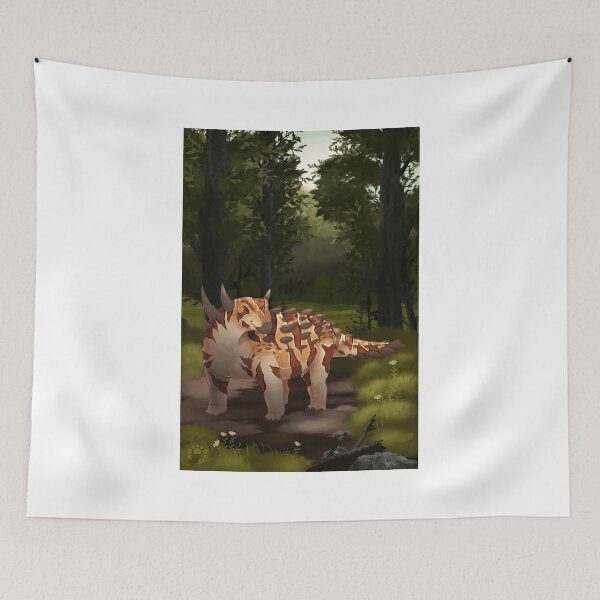 Item preview, Armored Ankylosaurus in Forest Clearing designed and sold by lcnsdjstrtrystd.