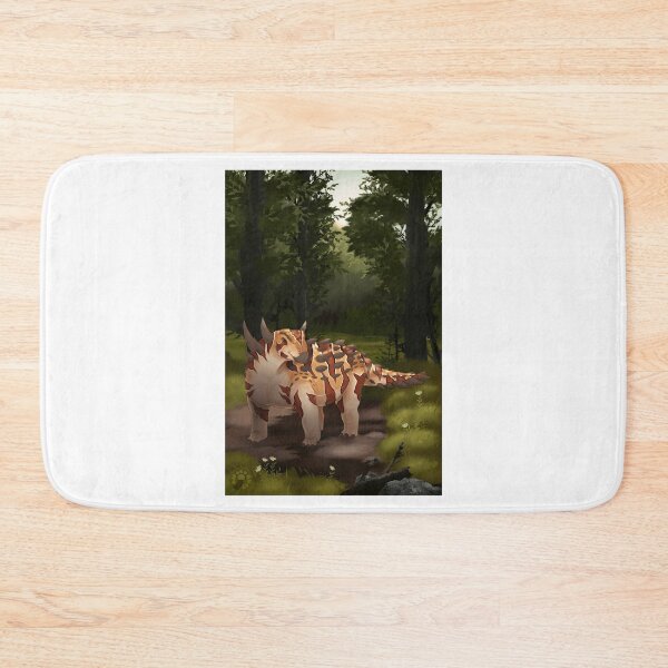 Item preview, Armored Ankylosaurus in Forest Clearing designed and sold by lcnsdjstrtrystd.