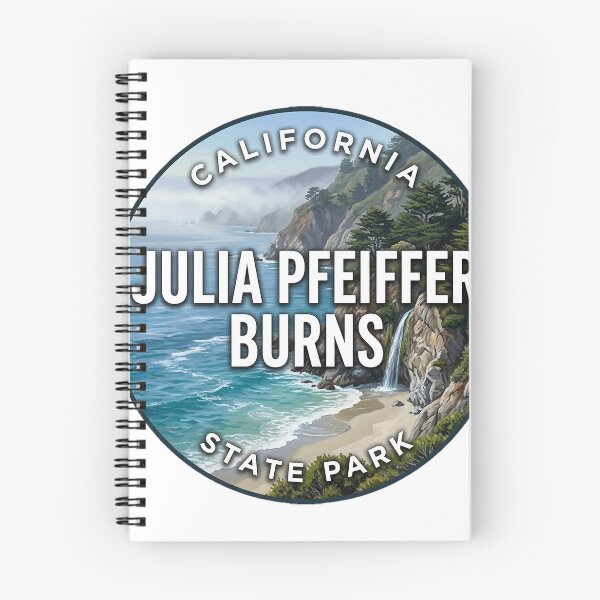 Item preview, Julia Pfeiffer Burns State Park California Foggy Morning Round Badge Sticker designed and sold by DetourDgn.