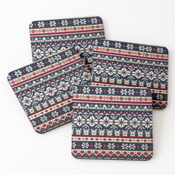 Item preview, Nordic Fair Isle Knit Pattern designed and sold by Sybille-Yates.