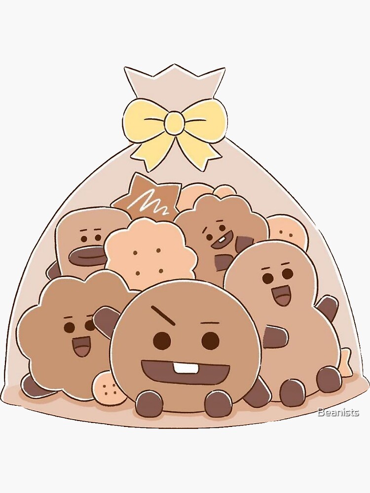 Bt21 Shooky Dessert Illustration Sticker By Beanists Redbubble