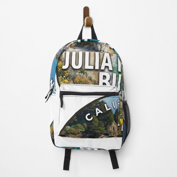 Item preview, Julia Pfeiffer Burns State Park California Wildflower Spring Round Badge Sticker designed and sold by DetourDgn.