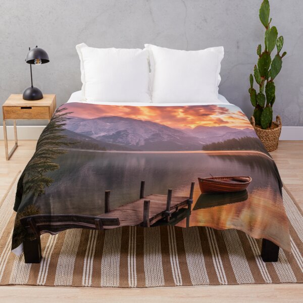 Item preview, Crimson Sky Over the Peaks - Mountain Dreams designed and sold by nhk999.