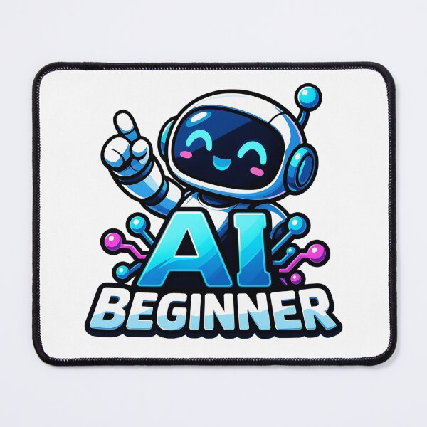Item preview, AI Beginner Cute Robot Artificial Intelligence Learning Design designed and sold by RDproject.
